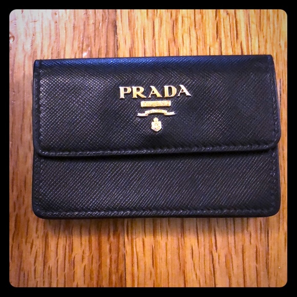 business card holder prada